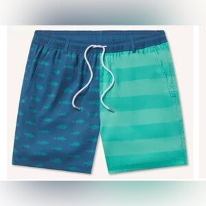 NWT Men’s SOUTHERN MARSH Harbor Swim Trunk-Freedom Fish.